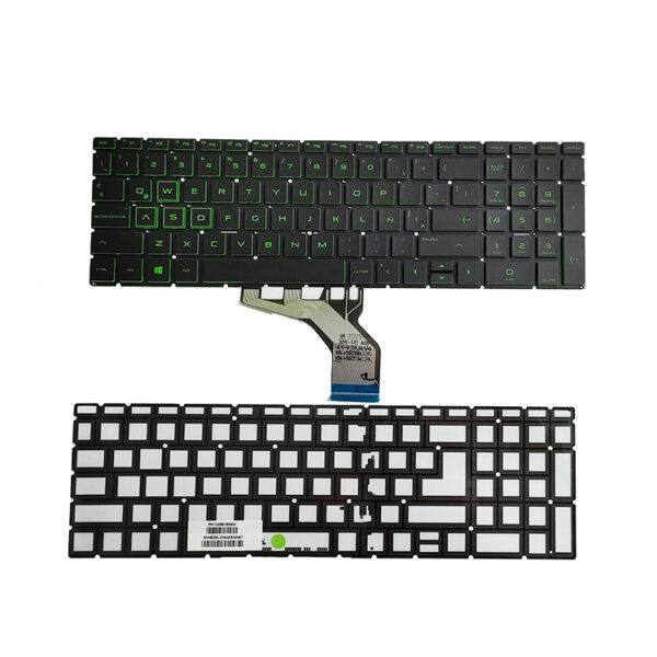 S608 - Clavier d'ordinateur portable HK-HHT pour HP Pavilion 15-CS 15-CW 15-DA 15-DB 17-CA 17-BY Clavier rétroéclairé vert