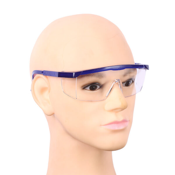 EH66 - Lunettes de protection de la vision large Lunettes de sécurité anti-buée transparentes pour adultes avec branches réglables Lunettes de sécurité pour infirmière